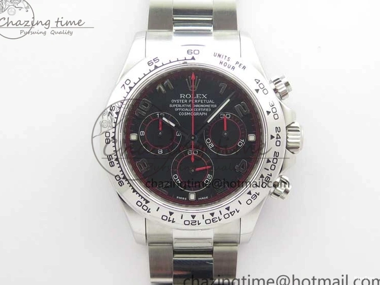 MiroTime 0116 Vibrant Daytona 116520 SS Noob 1:1 Best Edition Black Dial On SS Bracelet A 2987